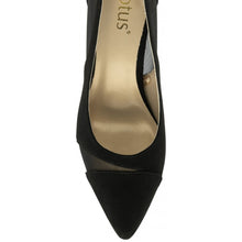 Load image into Gallery viewer, Lotus Ladies Smart Black Court Shoe - Mesh Panels - Heel - Orton