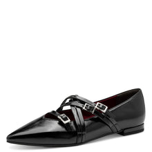 Load image into Gallery viewer, Tamaris Ladies Black Smart Flat Pump - 22160 001
