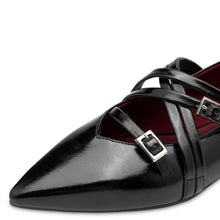 Load image into Gallery viewer, Tamaris Ladies Black Smart Flat Pump - 22160 001
