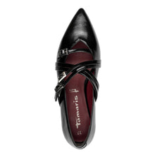 Load image into Gallery viewer, Tamaris Ladies Black Smart Flat Pump - 22160 001
