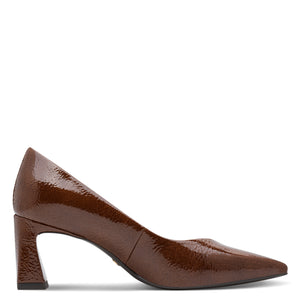 Tamaris Rich Tan Patent Smart Shoe - 22452 305