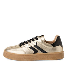 Load image into Gallery viewer, Tamaris Ladies Light Gold and Black Casual Trainer Style - Autumn 2025 - 23723 942
