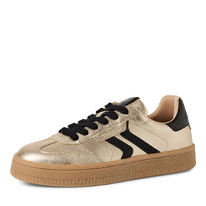 Tamaris Ladies Light Gold and Black Casual Trainer Style - Autumn 2025 - 23723 942