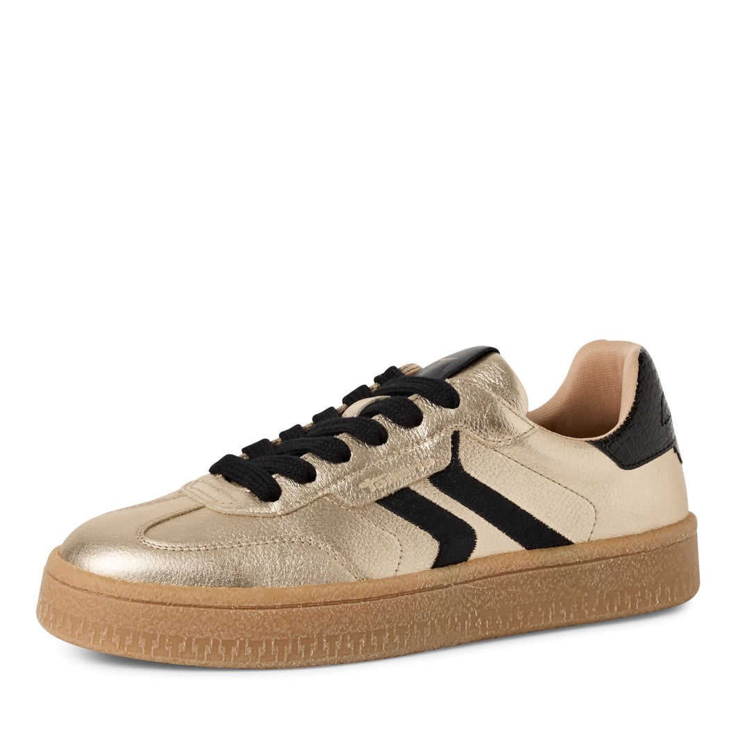 Tamaris Ladies Light Gold and Black Casual Trainer Style - Autumn 2025 - 23723 942