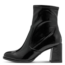 Load image into Gallery viewer, Tamaris Ladies Black Patent Heel Ankle Boot - 25357 018
