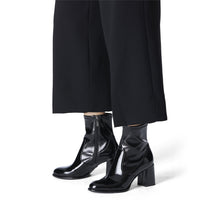 Load image into Gallery viewer, Tamaris Ladies Black Patent Heel Ankle Boot - 25357 018
