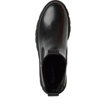 Load image into Gallery viewer, Tamaris Ladies Black Leather Pull On Boot - 25489 001
