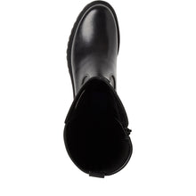 Load image into Gallery viewer, Tamaris Ladies Long Leg Black Boot with Stretch Panel - 25605

