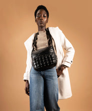 Load image into Gallery viewer, Pepe MOLL Black Crossbody Quilted Handbag - Zip Fastening - 252121
