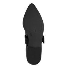 Load image into Gallery viewer, Marco TOZZI Ladies Black Patent Smart Flat Buckled Pump = 22128 018

