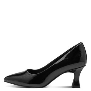 Marco Tozzi Ladies Black Patent Smart Shoe - 22420 018