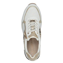 Load image into Gallery viewer, Marco TOZZI Ladies White Wedged Trainer - Laced and Zip Fastening - 23743
