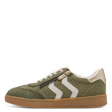 Load image into Gallery viewer, Marco TOZZI Ladies Laced and Zip Khaki Casual Shoe - 23776 726
