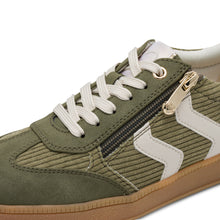Load image into Gallery viewer, Marco TOZZI Ladies Laced and Zip Khaki Casual Shoe - 23776 726
