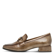Load image into Gallery viewer, Marco TOZZI Ladies Taupe Patent Smart Loafer - 24250 341
