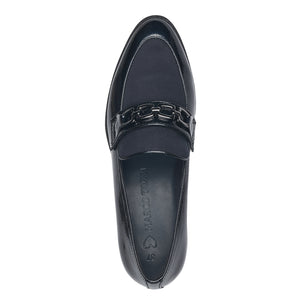 Marco Tozzi Ladies Navy Patent Loafer - 24306