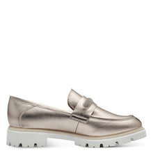 Load image into Gallery viewer, Marco Tozzi Ladies Metallic Loafer - 24700

