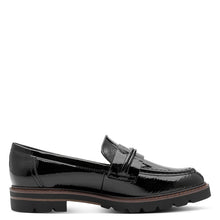 Load image into Gallery viewer, Marco TOZZI Black Patent Loafer - 24704 018
