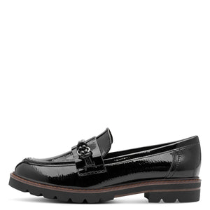 Marco TOZZI Black Patent Loafer - 24704 018