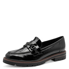 Load image into Gallery viewer, Marco TOZZI Black Patent Loafer - 24704 018
