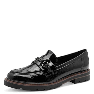 Marco TOZZI Black Patent Loafer - 24704 018