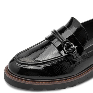 Marco TOZZI Black Patent Loafer - 24704 018