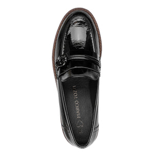 Marco TOZZI Black Patent Loafer - 24704 018