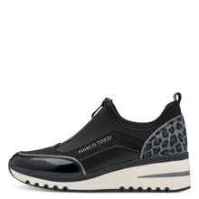 Load image into Gallery viewer, Marco Tozzi Ladies Black Front Zip Shoe - 24780 098
