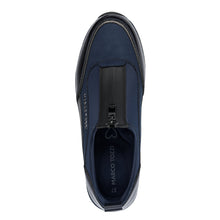 Load image into Gallery viewer, Marco Tozzi Ladies Navy Front Zip Casual Shoe = 24780 890
