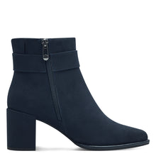 Load image into Gallery viewer, Marco Tozzi Ladies Navy Ankle Boot - Inside Zip Fastening - 25338
