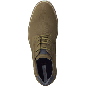 S Oliver Mens Laced Tan Shoe - 13201