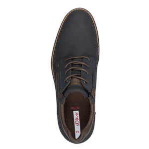 S Oliver Mens Smart Casual Laced Navy Shoe - 13203 880