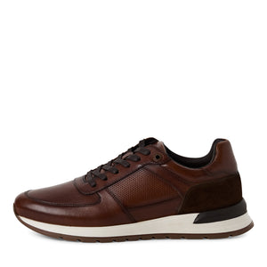 S Oliver Mens Rich Tan Smart Trainer - 13650 3B7