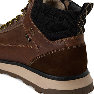 S Oliver Mens Ankle Rich Tan Boot - Laced and Zip Fastening - 15227 305