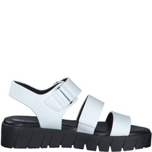 Load image into Gallery viewer, S Oliver Ladies White Chunk Sandal - Buckle Fastening - 28710
