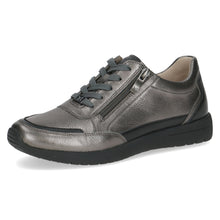 Load image into Gallery viewer, Caprice Ladies Gunmetal Grey Casual Comfort Laced and Zip Shoe - 23721 289
