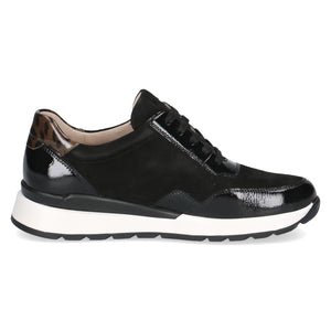 Caprice Ladies Black with Leo Details Casual Shoe - 23737 019