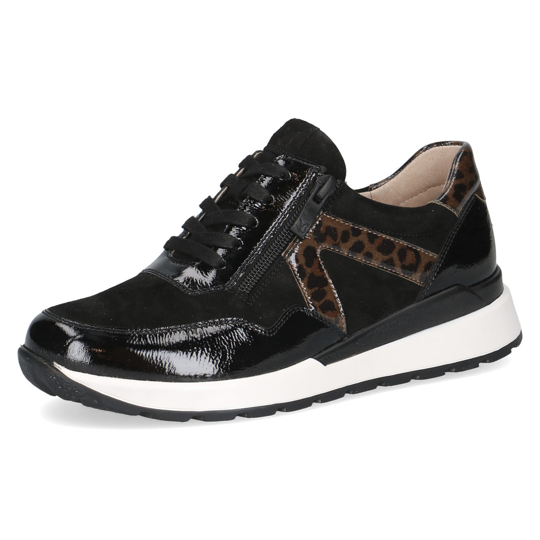 Caprice Ladies Black with Leo Details Casual Shoe - 23737 019