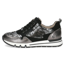Load image into Gallery viewer, Caprice Ladies Grey Metallic Lace and Zip Shoe - 23757 288
