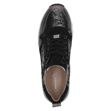 Load image into Gallery viewer, Caprice Ladies Grey Metallic Lace and Zip Shoe - 23757 288
