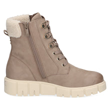 Load image into Gallery viewer, Caprice Ladies Mud Nubuck Laced and Zip Fastening Ankle Boot - Warm Lined - 26153
