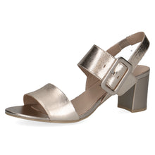Load image into Gallery viewer, Caprice Ladies Soft Gold Smart Sandal - Buckle Fastening - 28306
