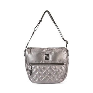 PEPE Moll Metallic Silver Crossbody Handbag - 242133