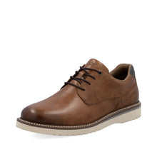 Load image into Gallery viewer, Rieker Mens Tan Laced Shoe - 04503 24
