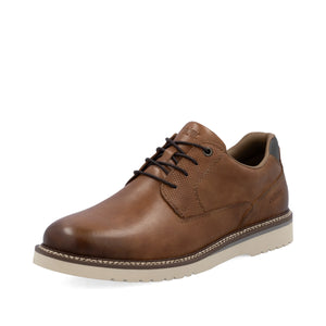 Rieker Mens Tan Laced Shoe - 04503 24