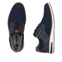 Load image into Gallery viewer, Rieker Mens Laced Navy Shoe - 11311
