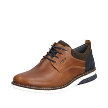 Load image into Gallery viewer, Rieker Mens Tan Laced Smart Shoe - 14405
