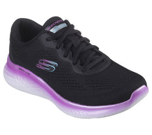 Load image into Gallery viewer, Skechers Ladies Black Laced Trainer Skech Lite Pro Stunning Steps
