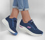Skechers Ladies Arch Fit  Navy Laced Trainer - Big League