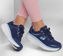 Load image into Gallery viewer, Skechers Ladies D&#39;Lux Walker Navy Laced Trainer - Daisy Doll
